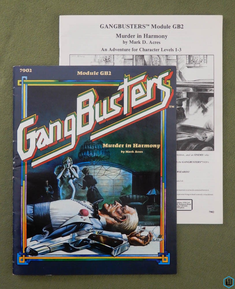 Murder in Harmony (Gangbusters RPG module GB2)