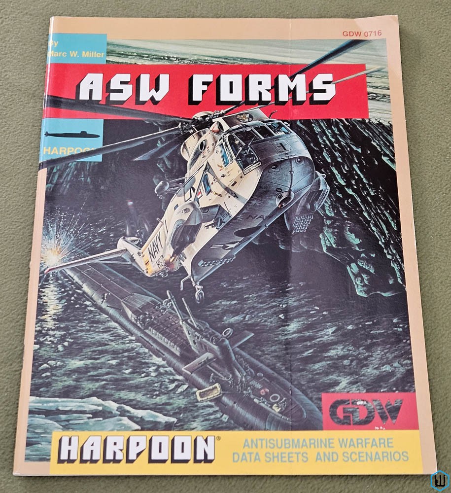ASW Forms (Harpoon Naval Wargame) Game Designers Workshop GDW 0716
