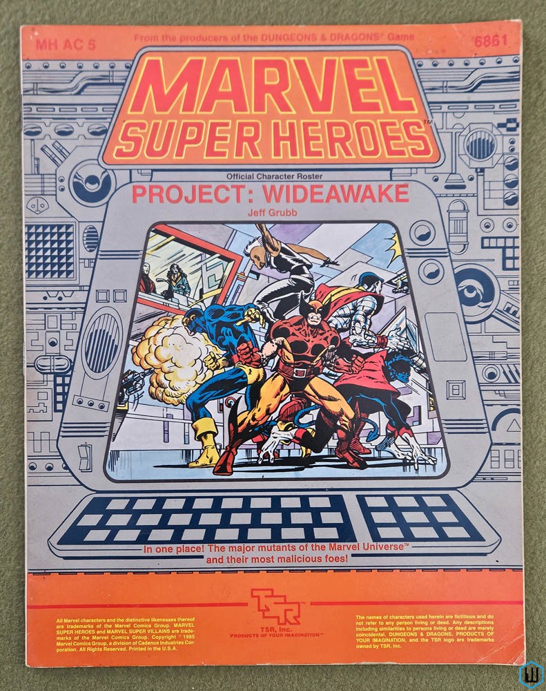 Project Wideawake (Marvel Super Heroes MSH RPG MHAC5) TSR 6861