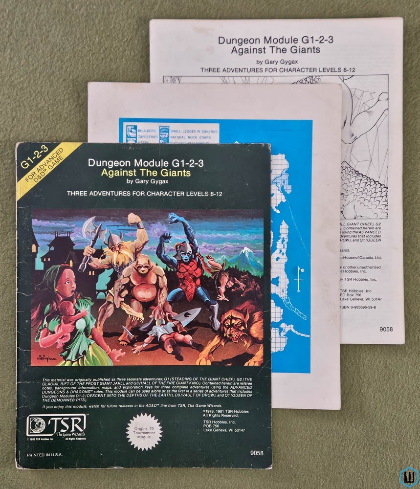 Against the Giants - PLAY COPY (Advanced Dungeons & Dragons G1-2-3) TSR 9058