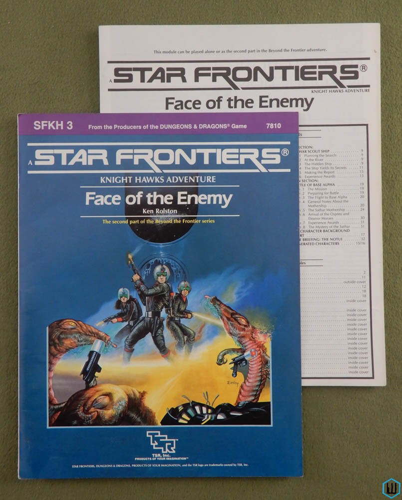 Face of the Enemy (Star Frontiers Knight Hawks SFKH3) Original 1985 edition