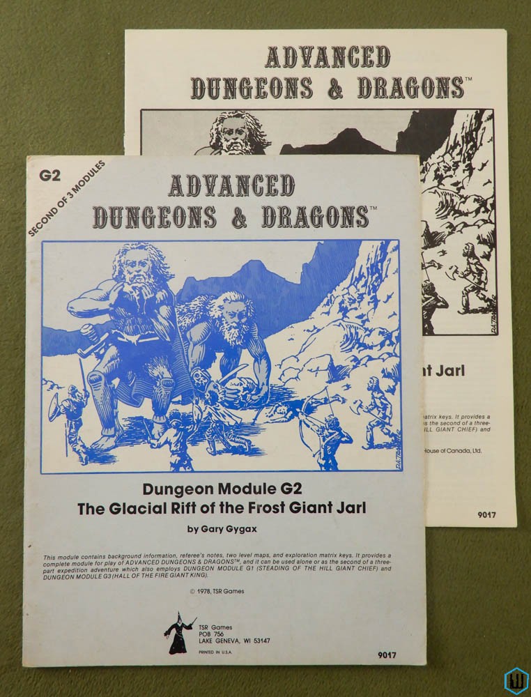 Glacial Rift of the Frost Giant Jarl (Advanced Dungeons Dragons G2) 4th prt