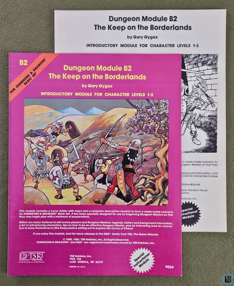 The Keep on the Borderlands (Dungeons & Dragons Module B2) 4th Print