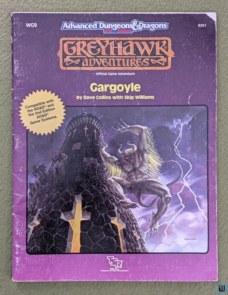 Gargoyle (Advanced Dungeons Dragons Greyhawk WG9) Play Copy TSR 9251