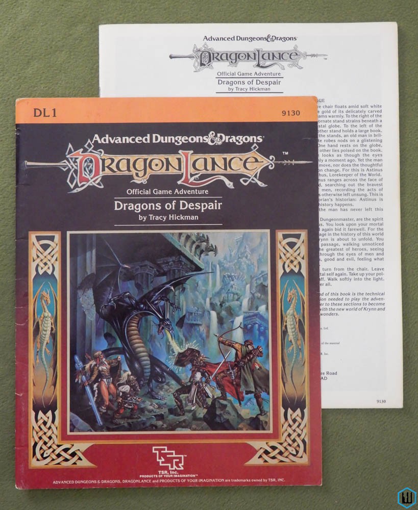 Dragons of Despair (Advanced Dungeons Dragons Dragonlance DL1) Original edition
