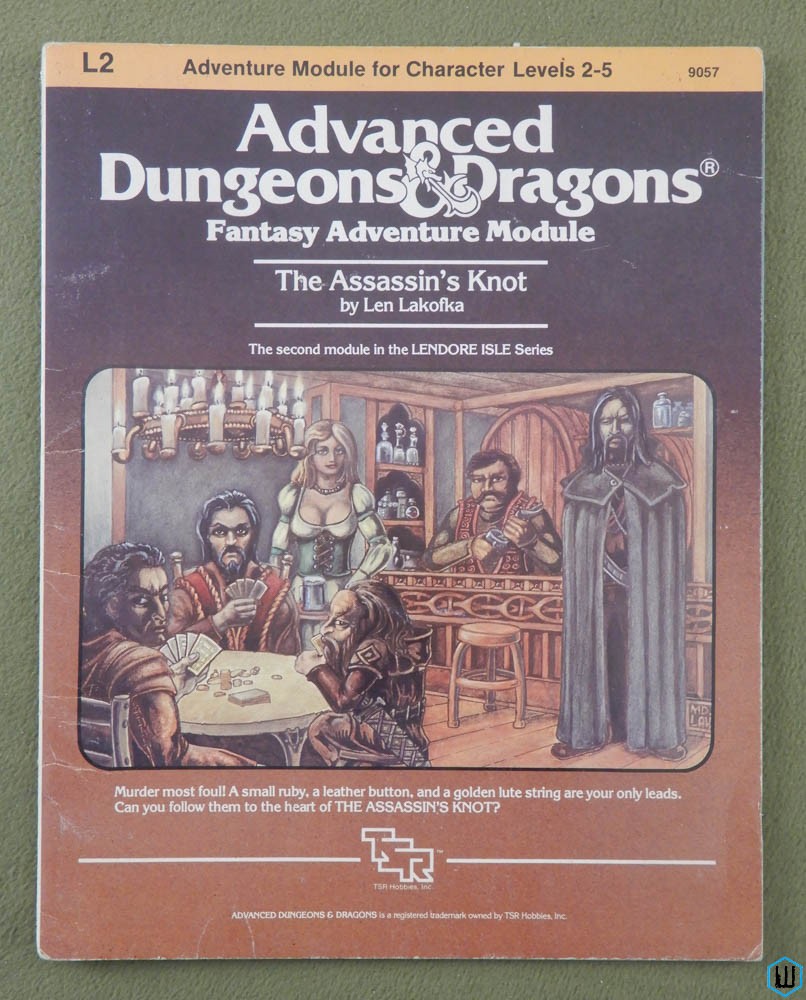 The Assassin's Knot (Advanced Dungeons Dragons L2) Original 1983 edition