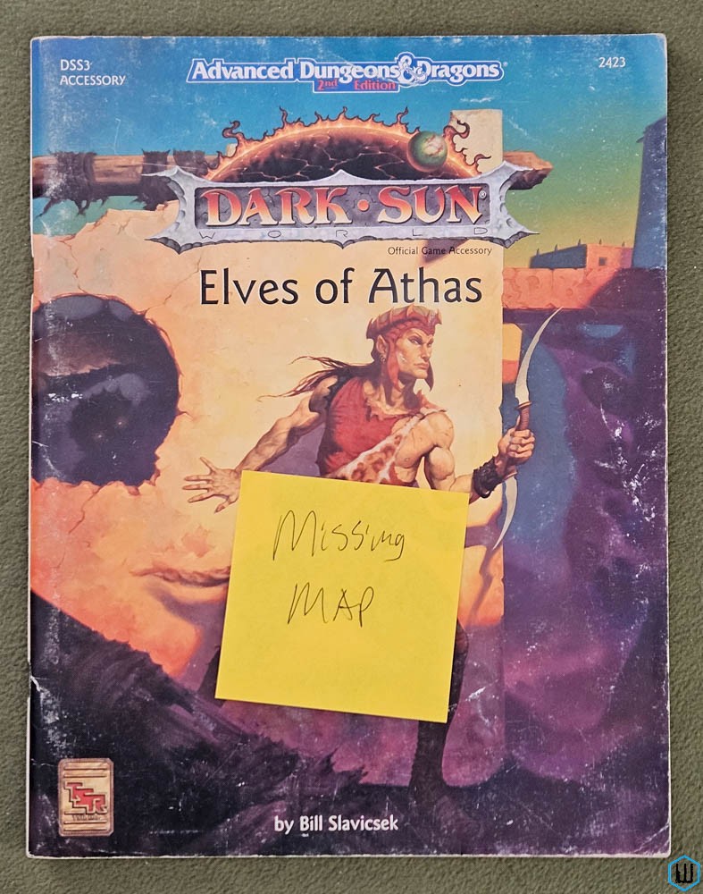 Elves of Athas - NO MAP (Advanced Dungeons Dragons Dark Sun DSS3) TSR 2423
