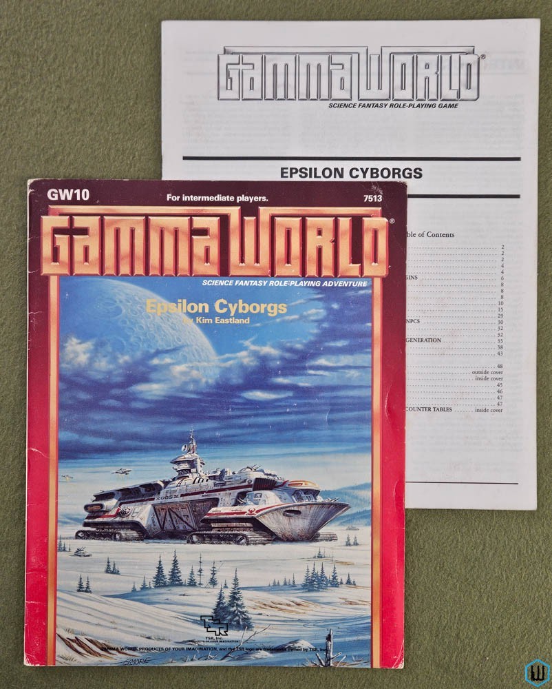 Epsilon Cyborgs (Gamma World RPG GW10) NO MAP PLAY COPY TSR 7513