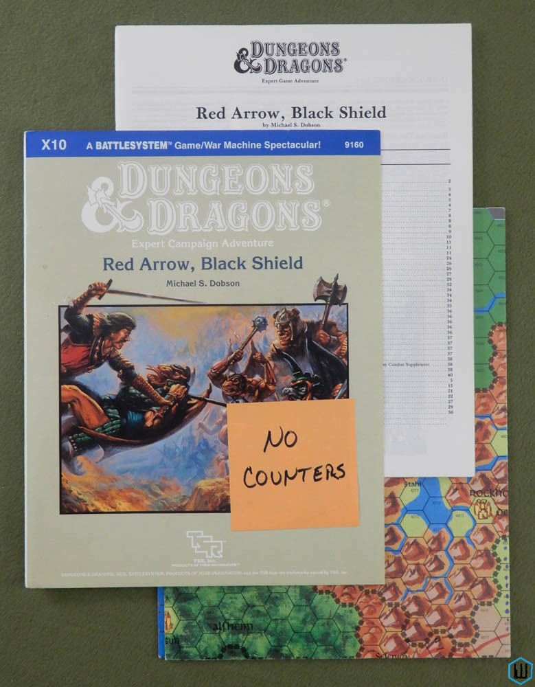Red Arrow, Black Shield (Dungeons & Dragons Supermodule X10) - NO COUNTERS