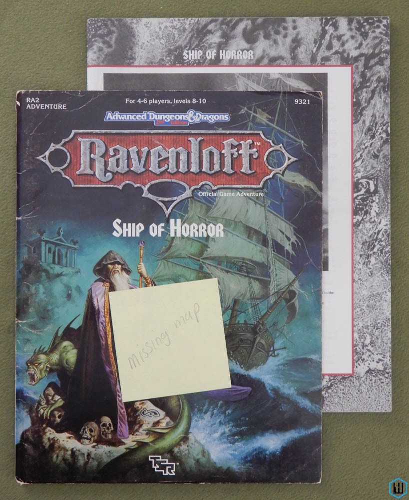 Ship of Horror (Advanced Dungeons & Dragons Ravenloft RA2) NO MAP