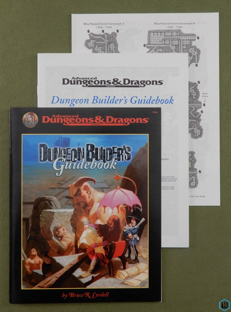 Dungeon Builder's Guidebook w Geomorphs Booklet (Advanced Dungeons Dragons)