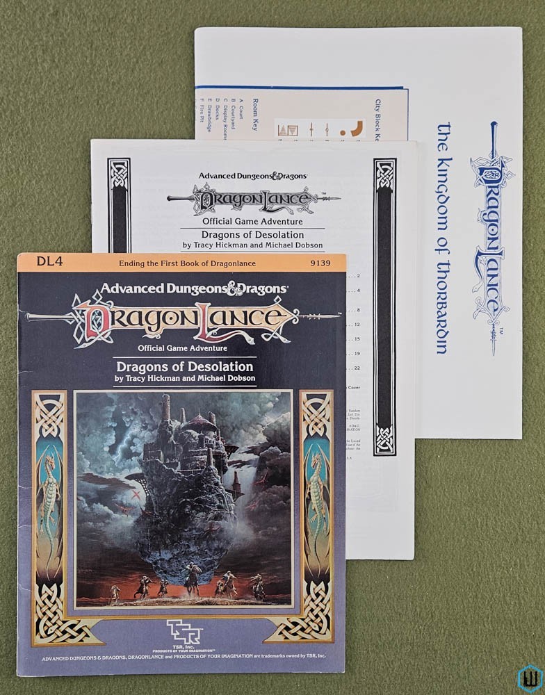 Dragons of Desolation (Advanced Dungeons Dragons Dragonlance DL4) Original 1984 TSR 9139
