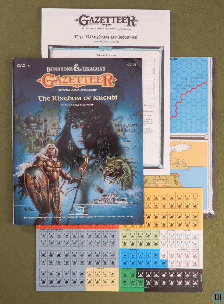 The Kingdom of Ierendi (Dungeons Dragons Gazetteer GAZ4) w Map & Counters