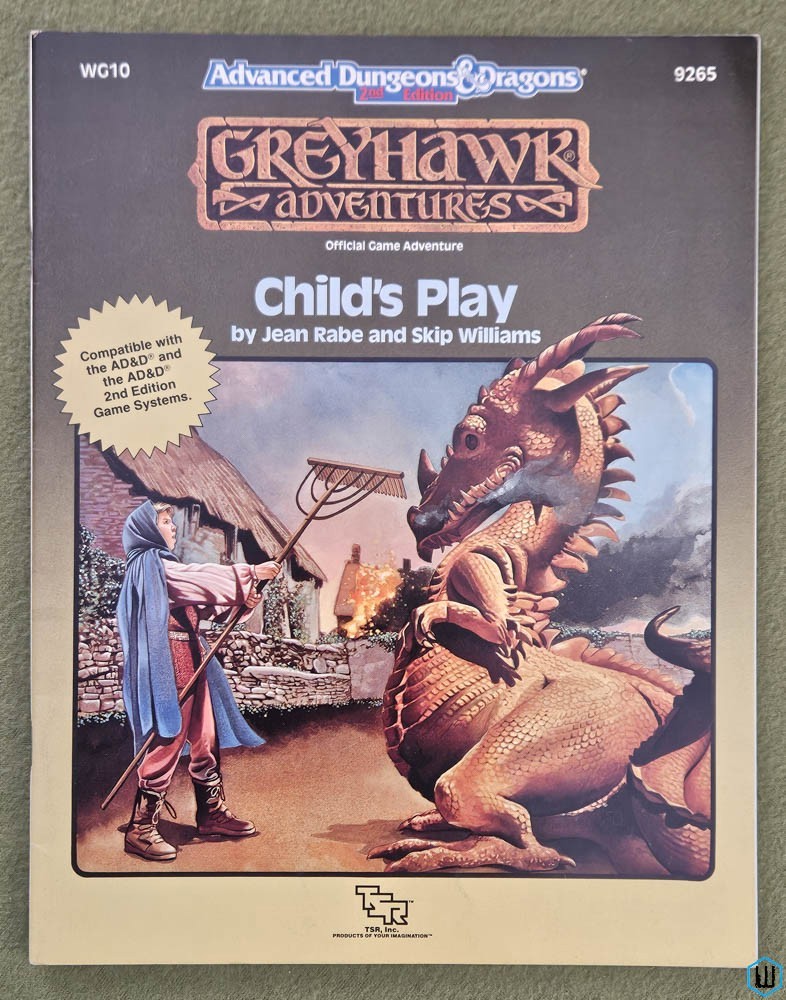 Child's Play (Advanced Dungeons Dragons Greyhawk WG10) Original 1989 edition TSR 9265