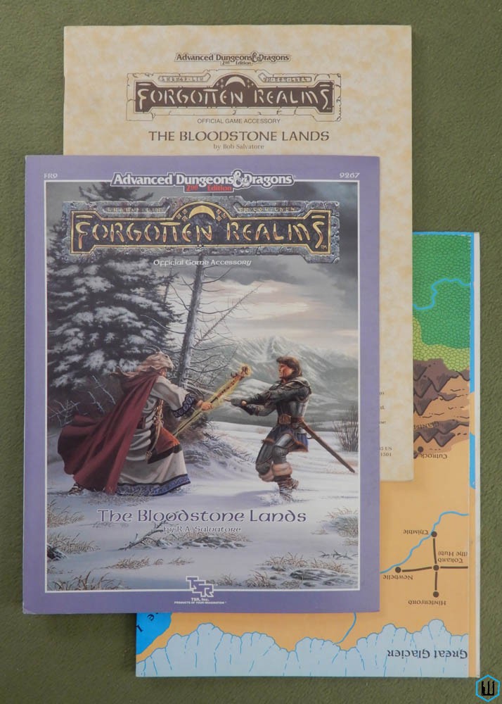 Bloodstone Lands (Advanced Dungeons Dragons Forgotten Realms FR9) w MAP