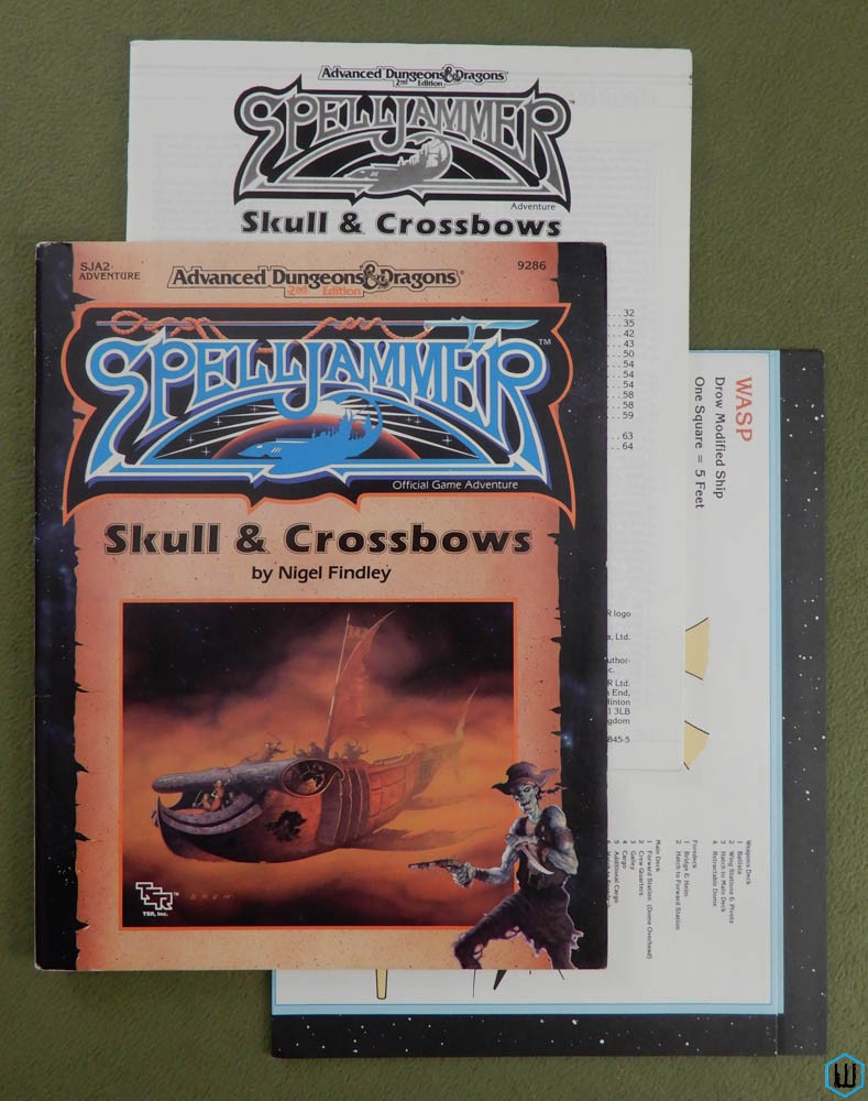 Skull & Crossbows (Dungeons Dragons Spelljammer SJA2) Original w MAP