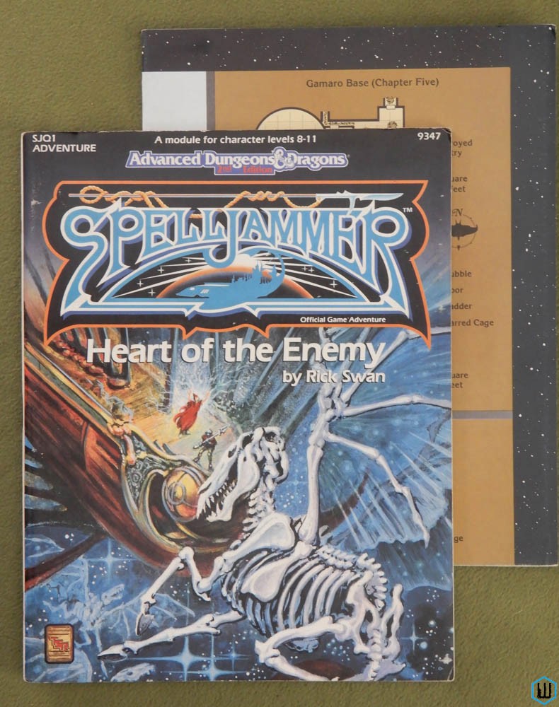 Heart of the Enemy (Dungeons Dragons Spelljammer SJQ1) Original w MAP