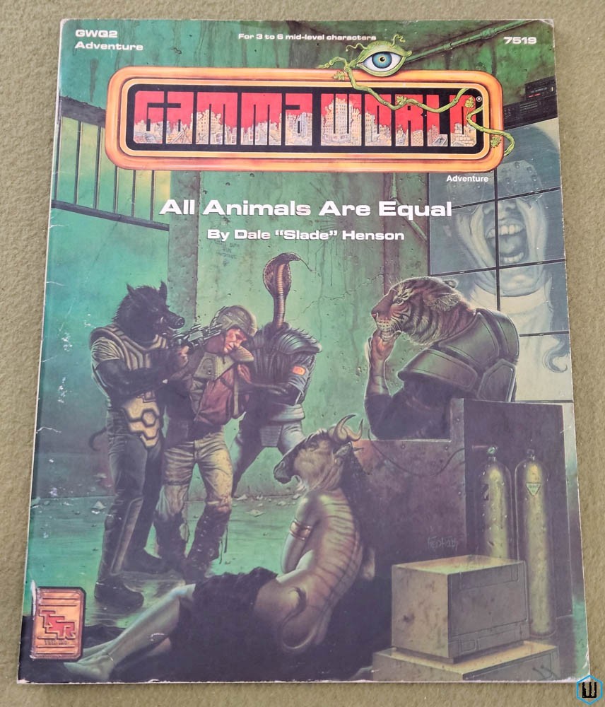All Animals Are Equal (Gamma World Adventure GWQ2) Original 1993 edition TSR 7519