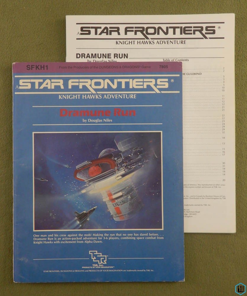 Dramune Run (Star Frontiers Knight Hawks SFKH1) Original 1984 edition