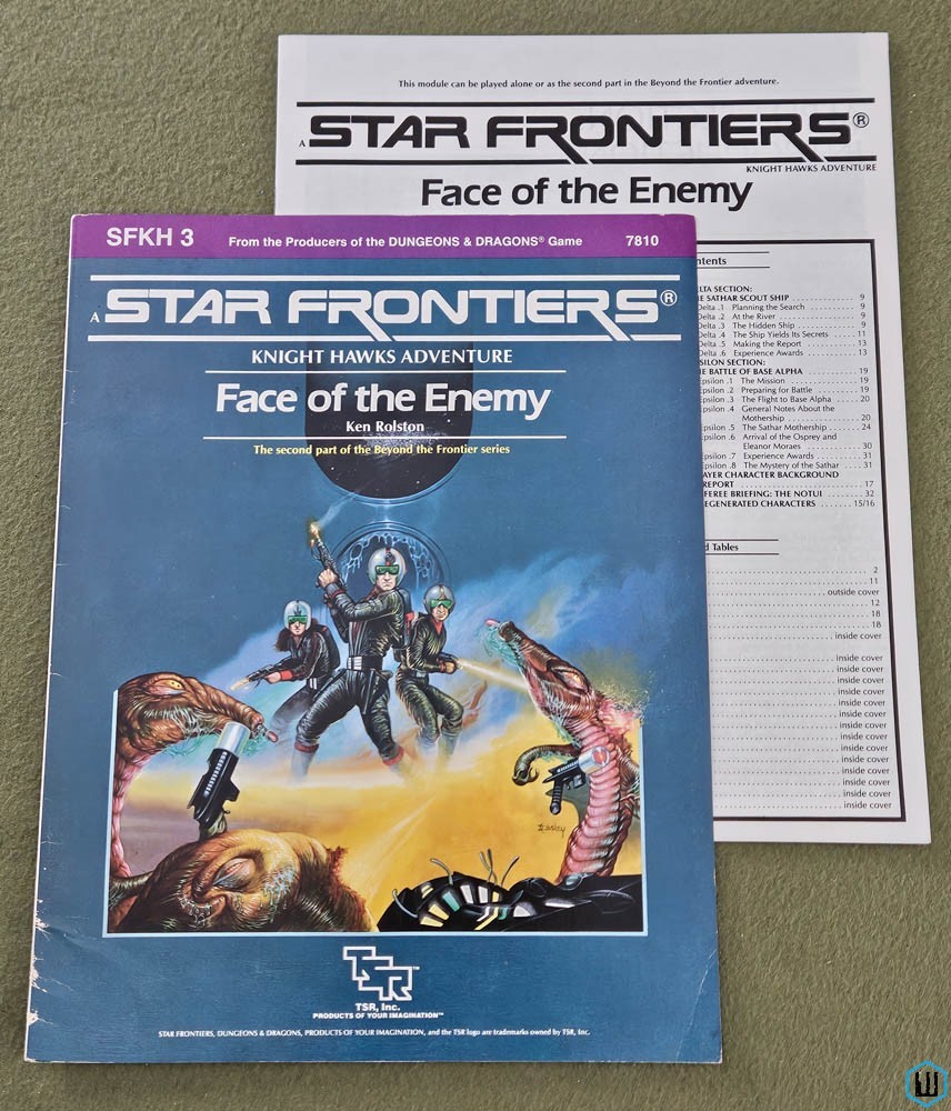 Face of the Enemy (Star Frontiers Knight Hawks SFKH3) Original 1985 edition TSR 7810