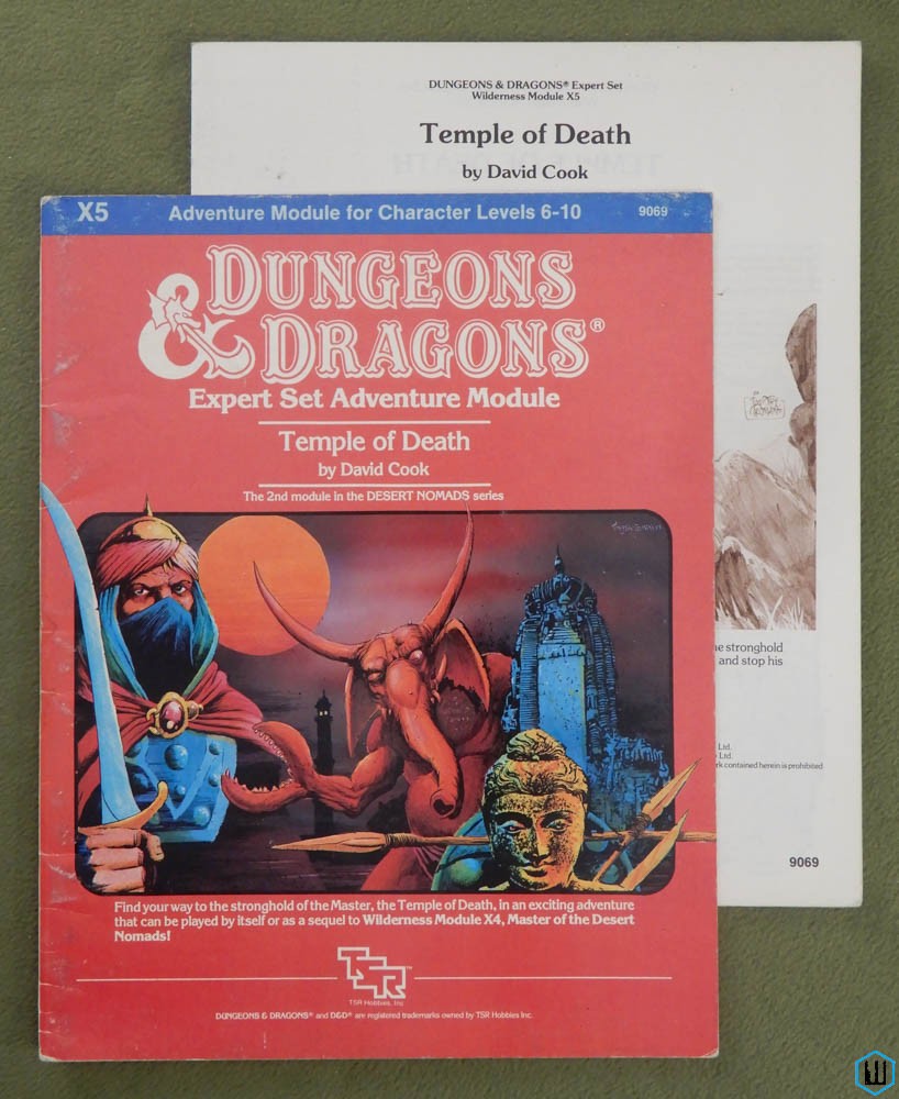 Temple of Death (Dungeons & Dragons Module X5) Original 1983 edition