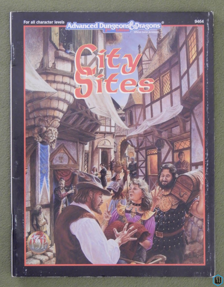 City Sites (Advanced Dungeons & Dragons) Original 1994 edition
