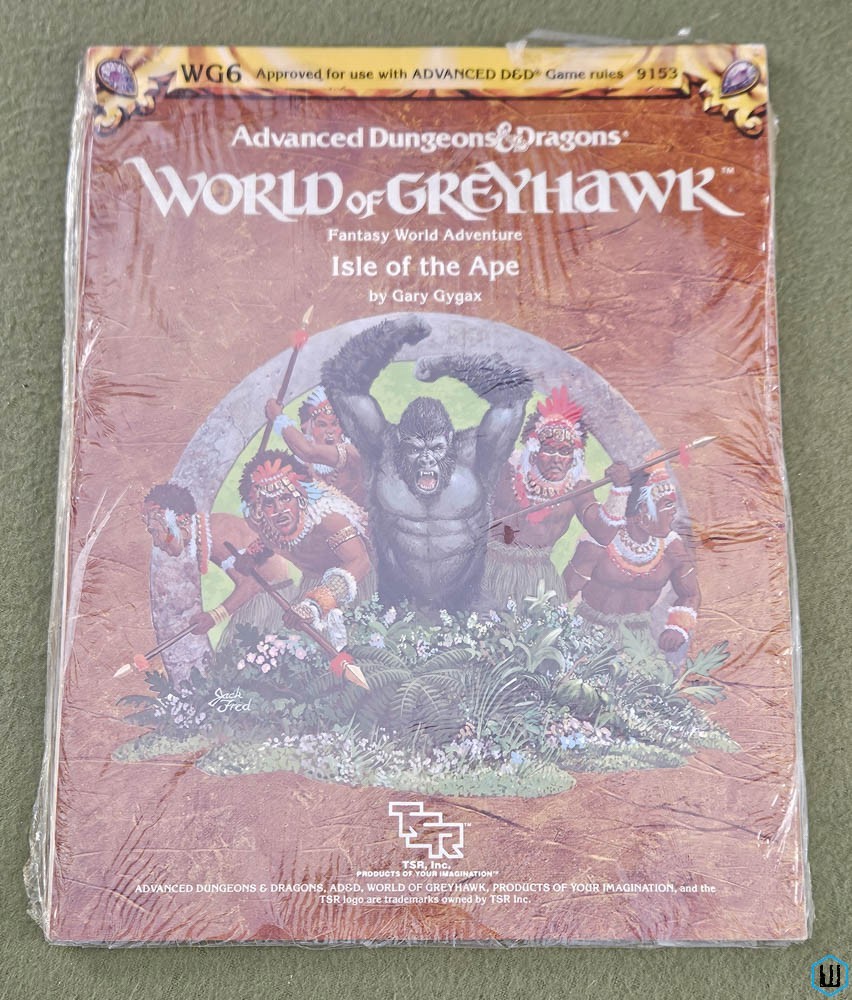 Isle of the Ape (Advanced Dungeons Dragons Greyhawk WG6) 1985 edition w Map TSR 9153