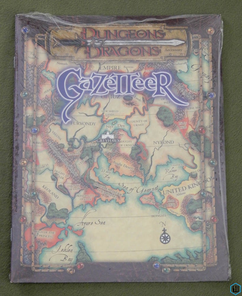 Gazetteer (Dungeons Dragons D20 System Greyhawk) SEALED w MAP