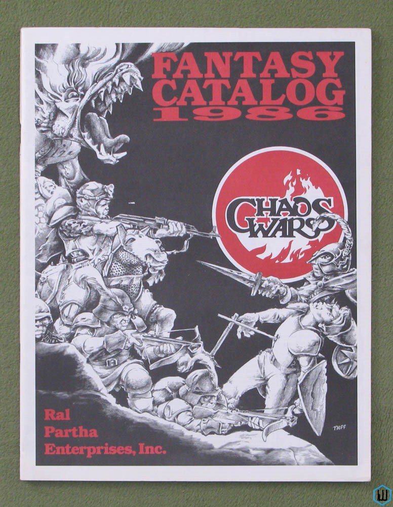 Ral Partha Fantasy Catalog 1986: Chaos Wars - Afbeelding 1 van 1