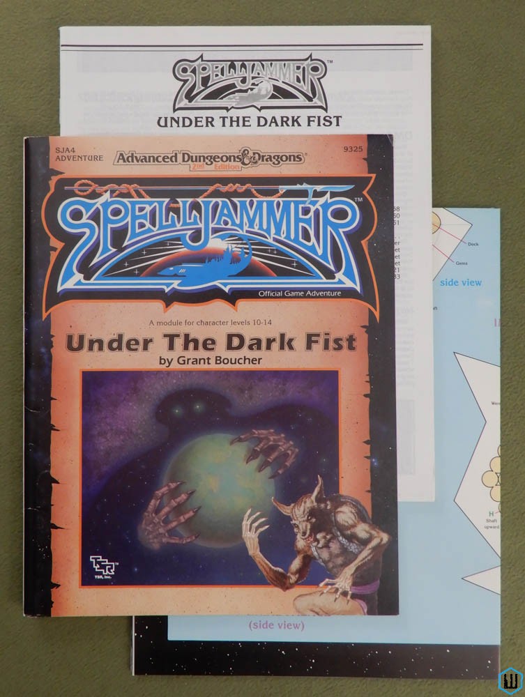 Under the Dark Fist (Dungeon Dragons Spelljammer SJA4) Original w MAP