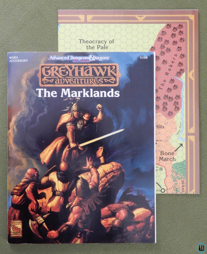 The Marklands (Advanced Dungeons Dragons Greyhawk WGR4) w MAP