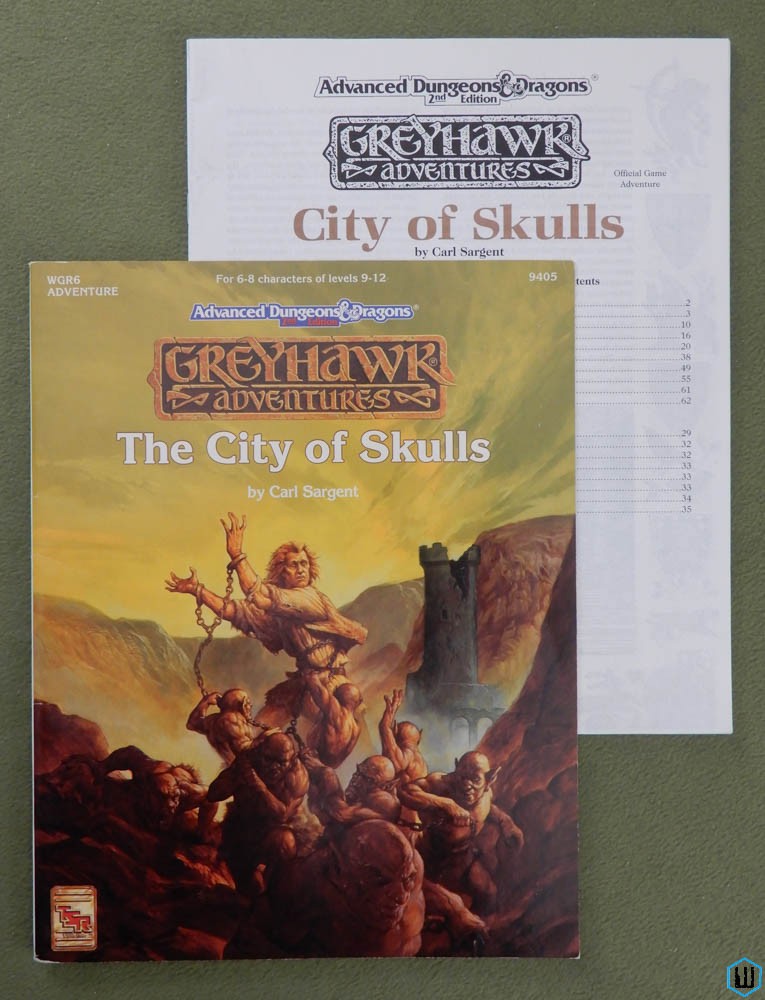 City of Skulls (Advanced Dungeons Dragons Greyhawk WGR6) Original 1993 edition