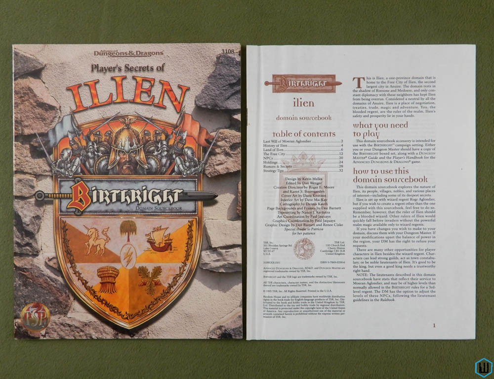 Player's Secrets of Ilien (Advanced Dungeons Dragons Birthright)