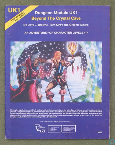 Image for Beyond the Crystal Cave (Advanced Dungeons Dragons UK1) Original 1983 edition