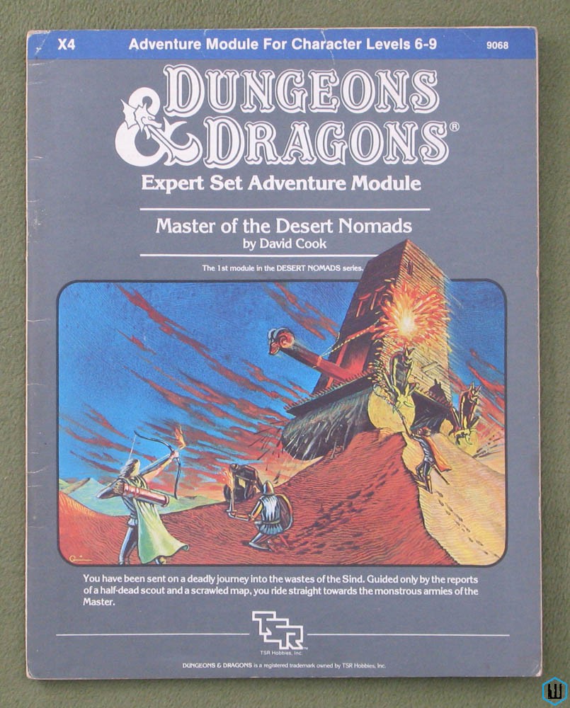 Image for Master of the Desert Nomads (Dungeons Dragons X4) Original 1983 edition