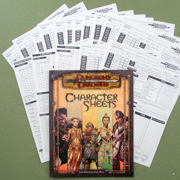 Image for Character Record Sheets (Dungeons & Dragons 3rd Edition d20 System RPG)