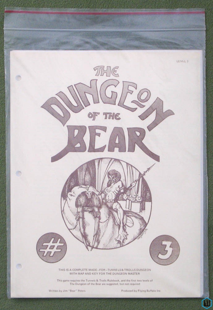 Image for Dungeon of the Bear: Level Three 3 (Tunnels Trolls RPG) 1st printing