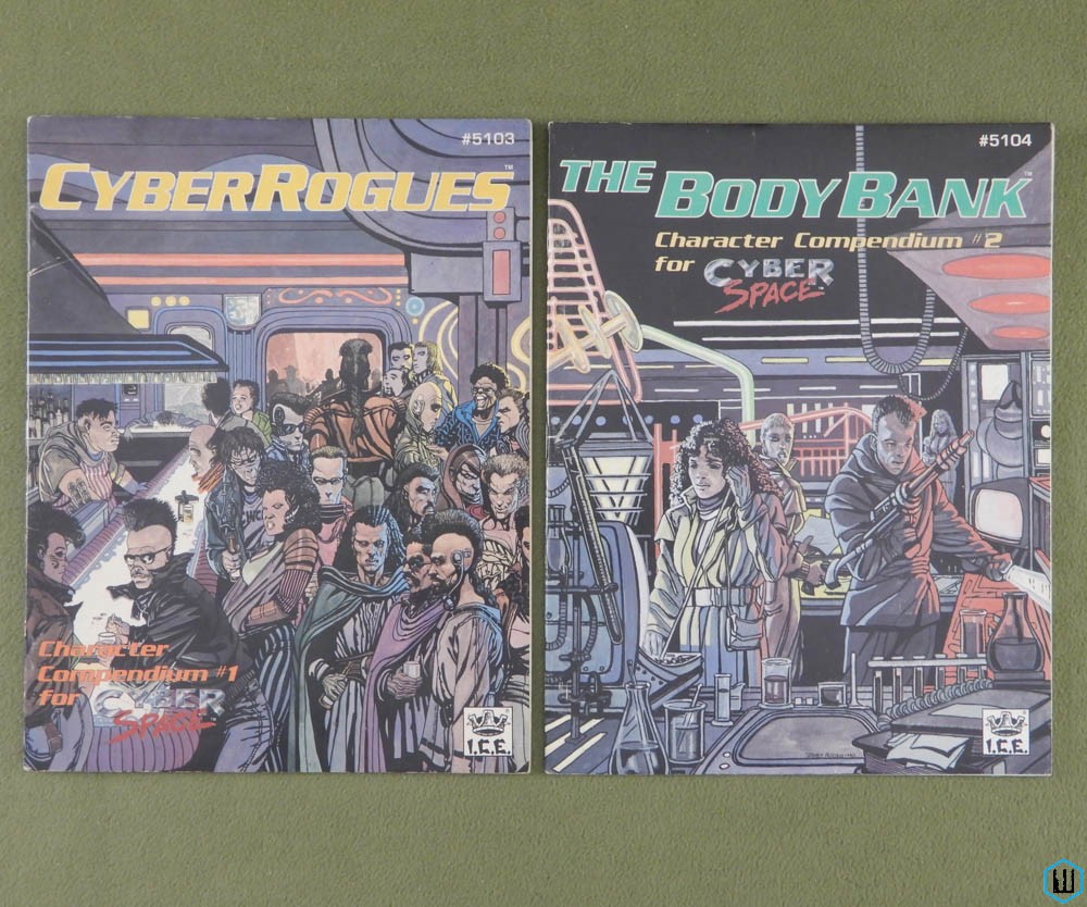 CyberRogues & Body Bank: Character Compendium 1 & 2 (Cyberspace RPG)
