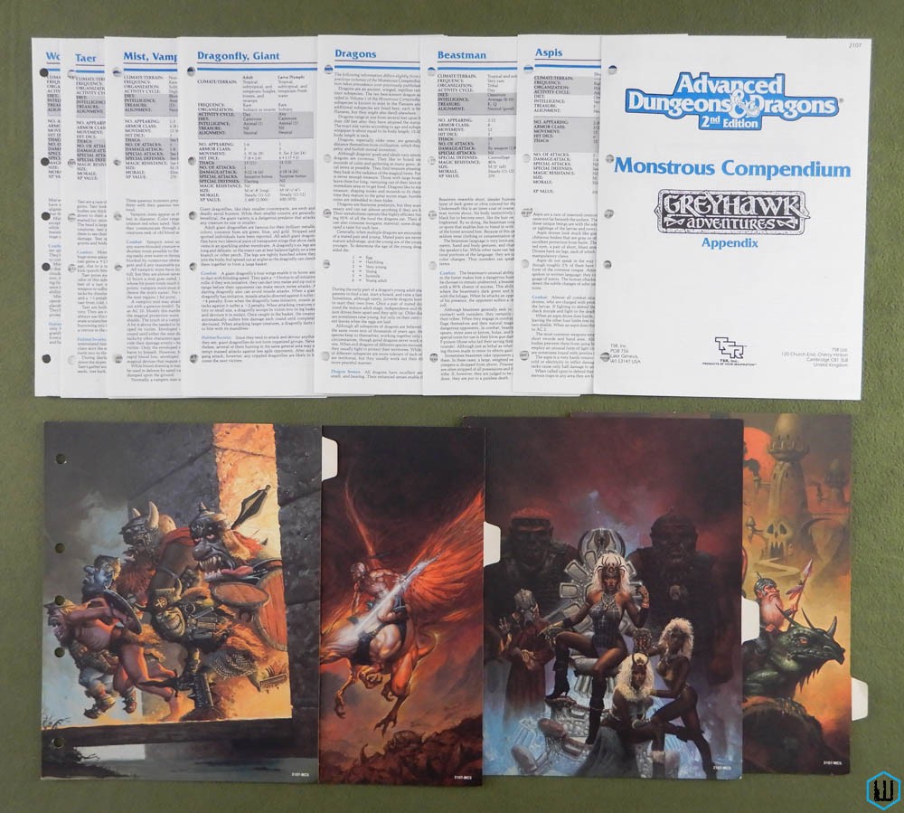 Monstrous Compendium: GREYHAWK Adventures (Advanced Dungeons Dragons)