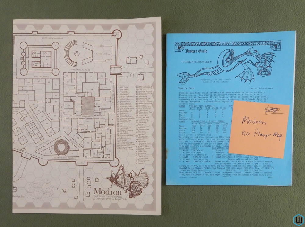 Modron: Guidelines Booklet M & Judges Map