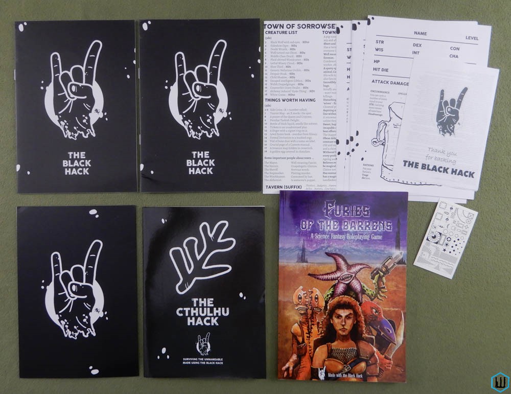 Black Hack Lot: 2 books, GM screen, Cthulhu, Furies of the Barrens (OSR RPG)
