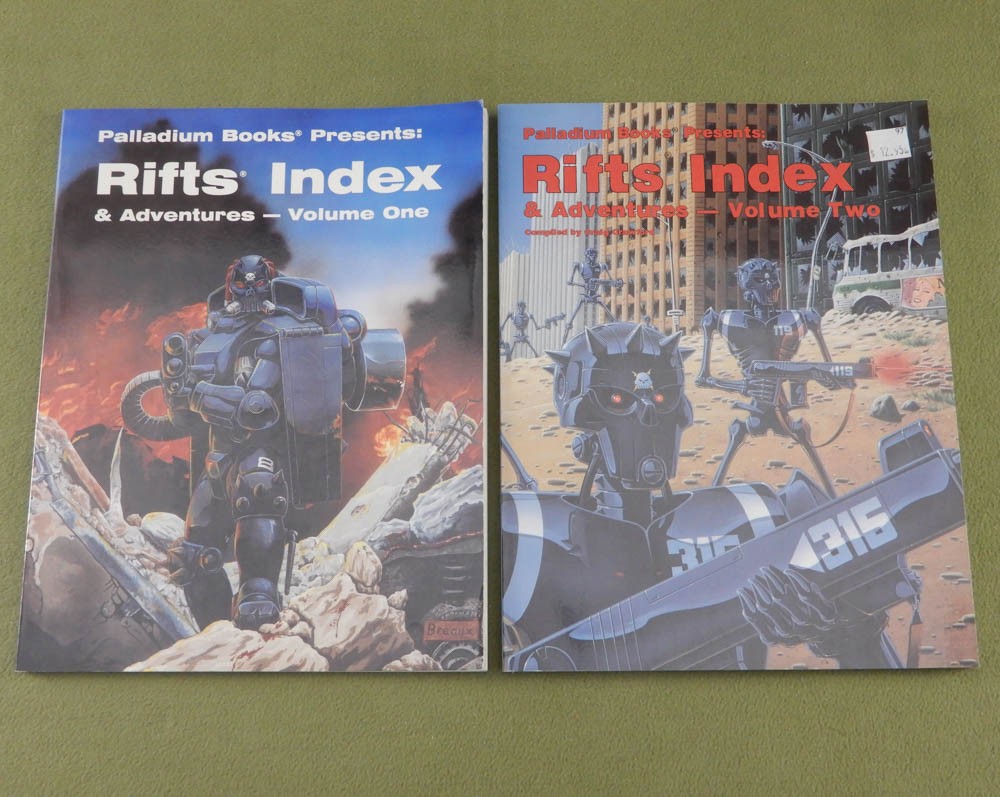 RIFTS Index and Adventures: Volume One & Two 1 2