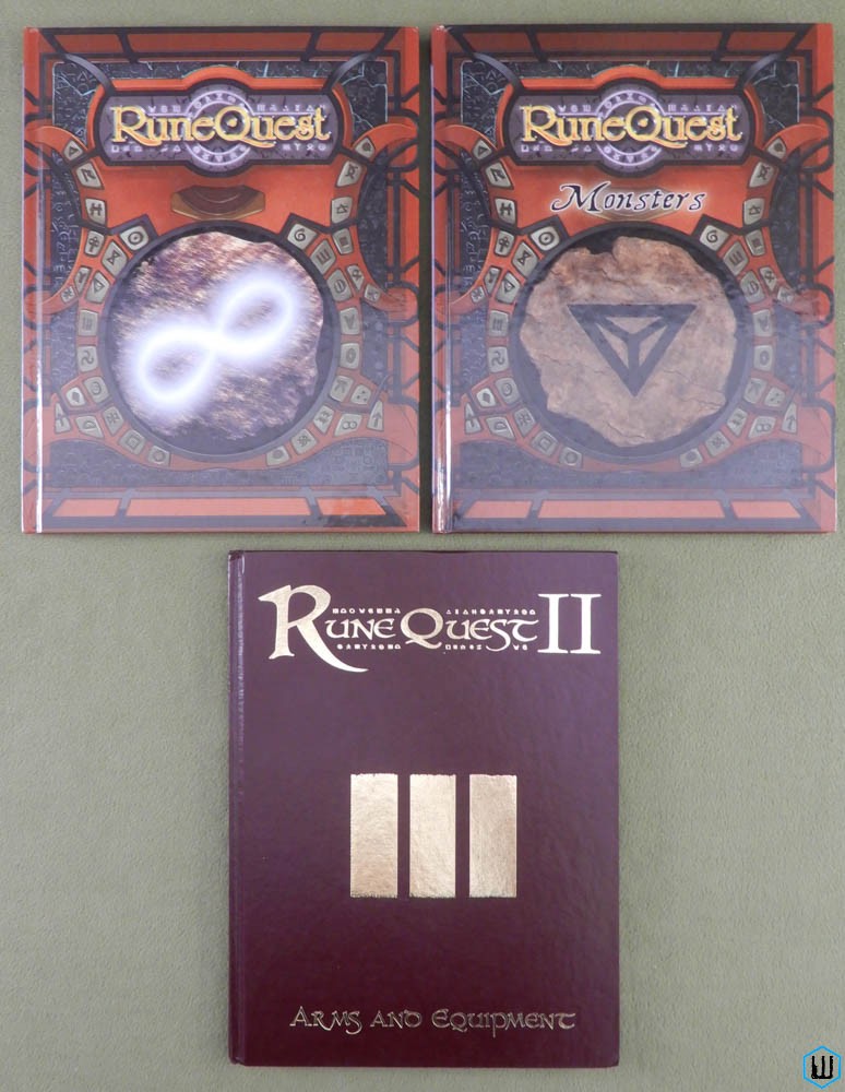 RUNEQUEST: Core Book / Monsters / RQII Arms & Equipment