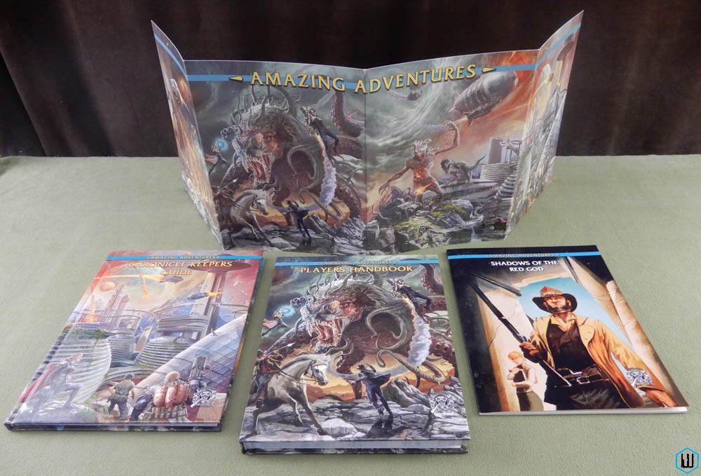 Amazing Adventures: Chronicle Keeper's Guide, Players Handbook, module, screen