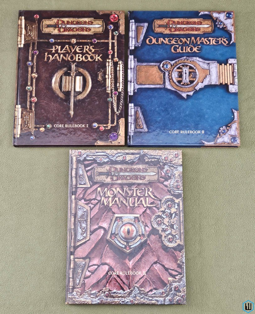 D&D Dungeons Dragons 3rd Edition Core Rulebook Set D20 NICE Lot