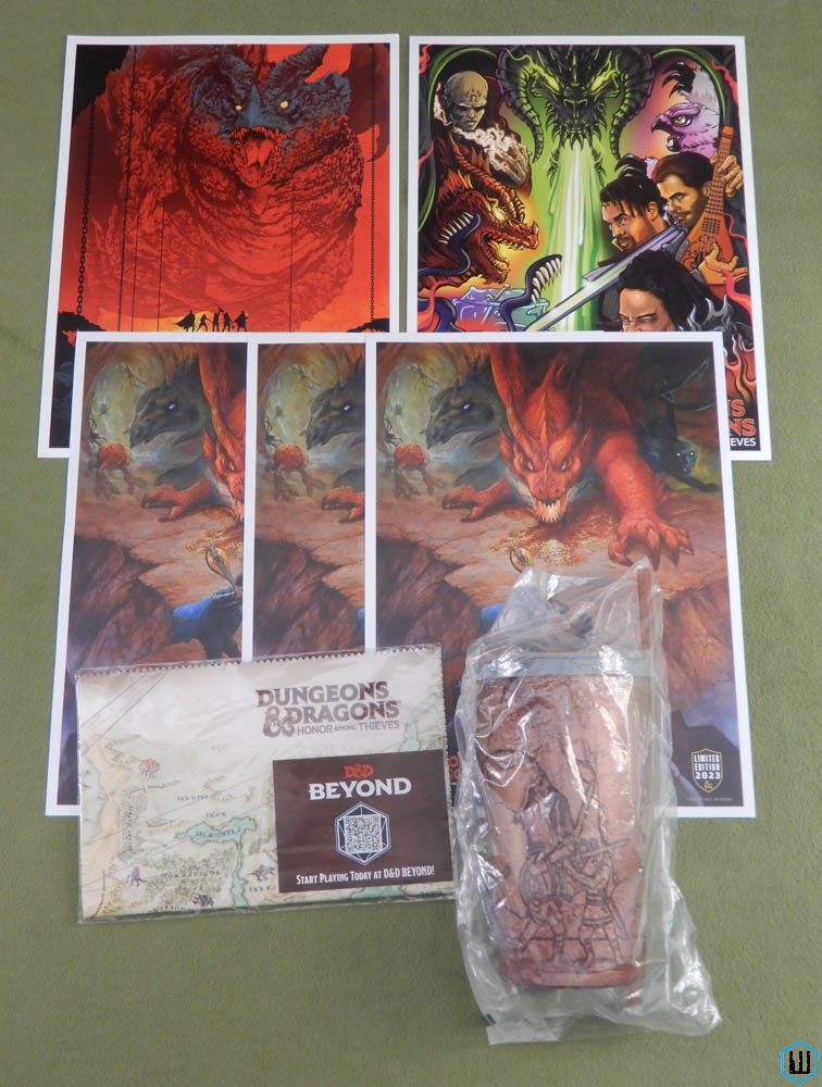 Dungeons Dragons Honor Among Thieves: Prints, Cloth Map, Drink Cup
