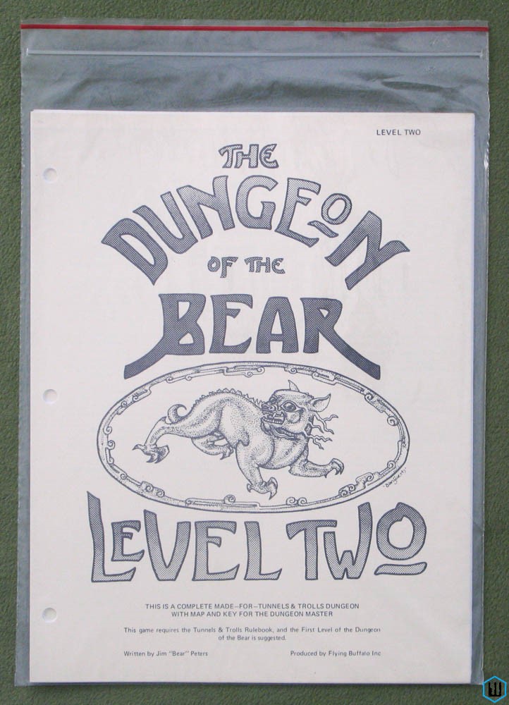 Image for Dungeon of the Bear: Level Two 2 (Tunnels & Trolls RPG) 2nd printing
