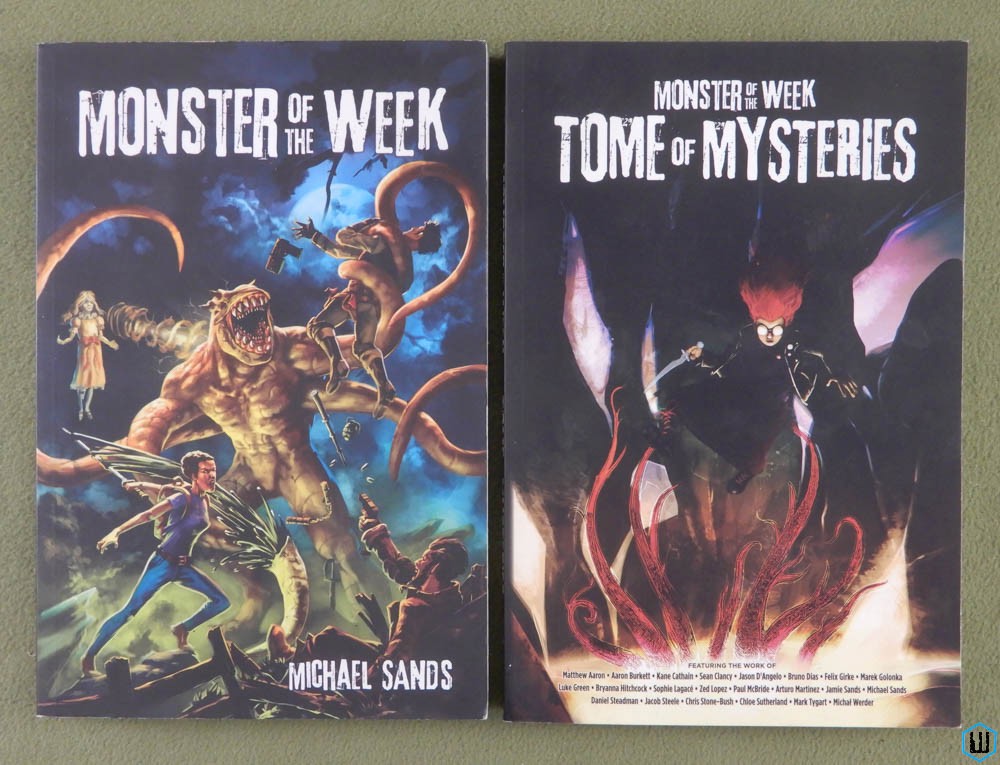 Monster of the Week core book + Tome of Mysteries (Action Horror RPG)