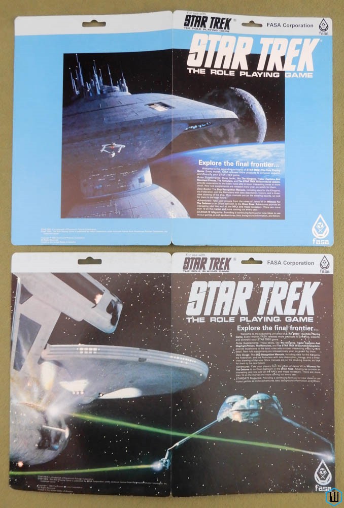 Image for FASA Star Trek III RPG Hang Card Set: Space Dock, Enterprise, Klingon Scout