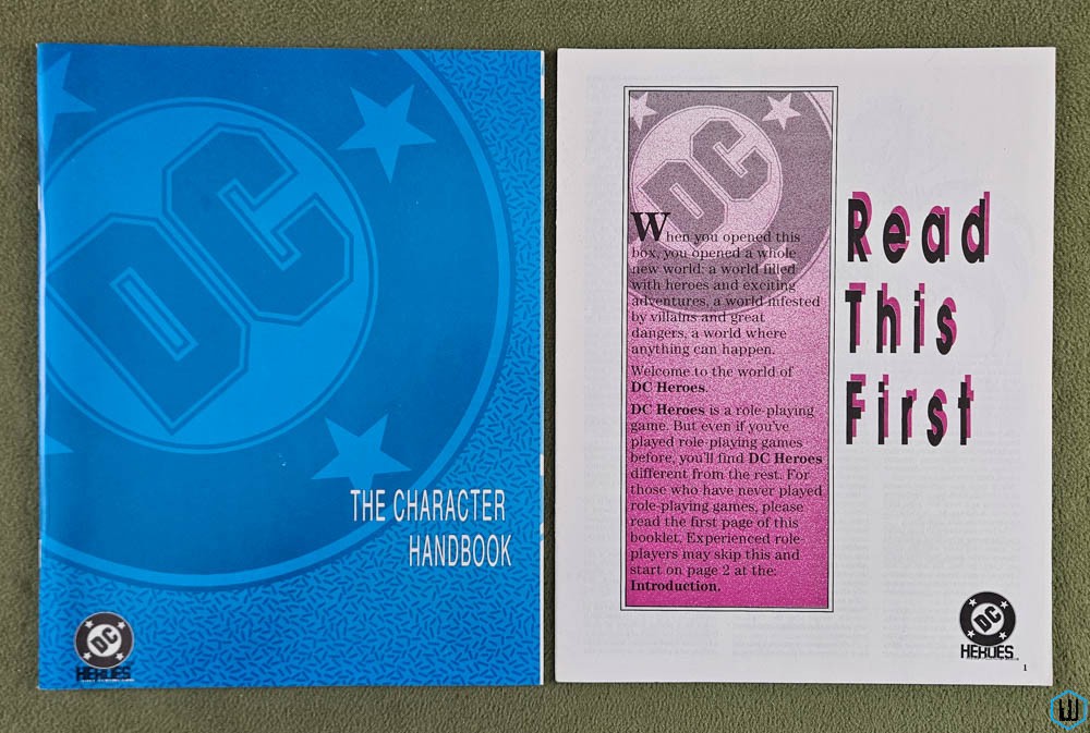 Character Handbook & Read This First (DC Heroes RPG 2nd Edition)